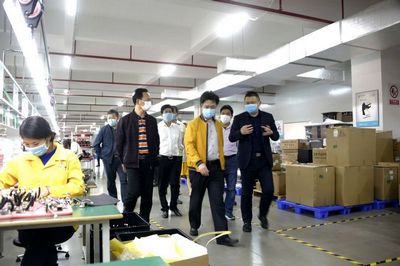 廉江市委书记林海武在利来国际最老品牌高新科技产业园调研指导疫情防控及复工复产工作 (6).jpg